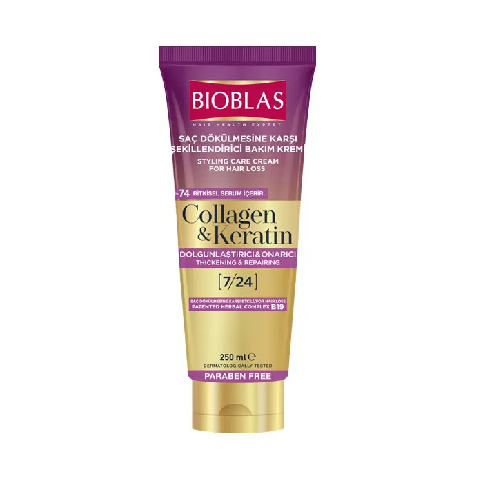 کرم مو بیوبلاس مدل COLLAGEN & KERATIN حجم 250 میلی لیتر - تصویر 2