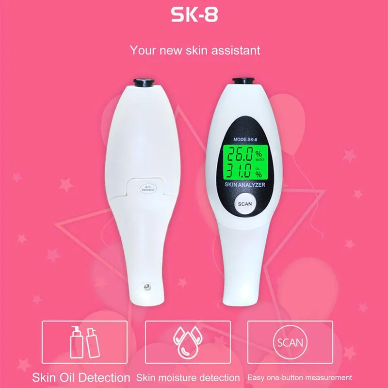 دستگاه سنجش رطوبت و چربی پوست مدل SK8 - تصویر 2