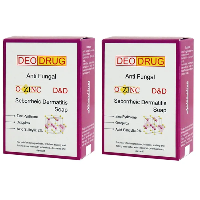 صابون ضد قارچ دئودراگ مدل O-zinc وزن 90 گرم مجموعه 2 عددی - تصویر 2