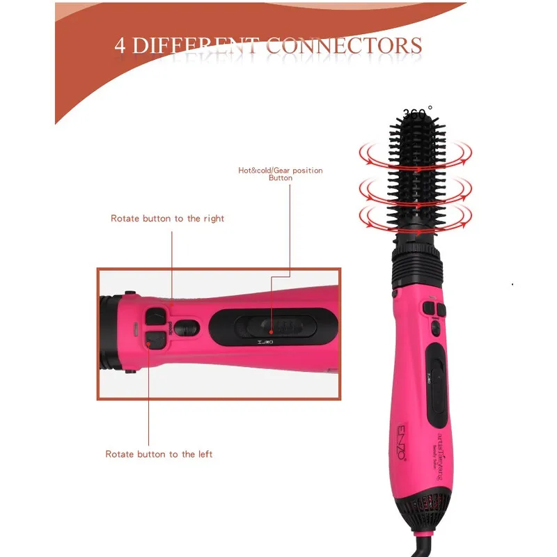 سشوار برس دار چرخشی انزو پروفیشینال مدل EN-6205 - تصویر 5