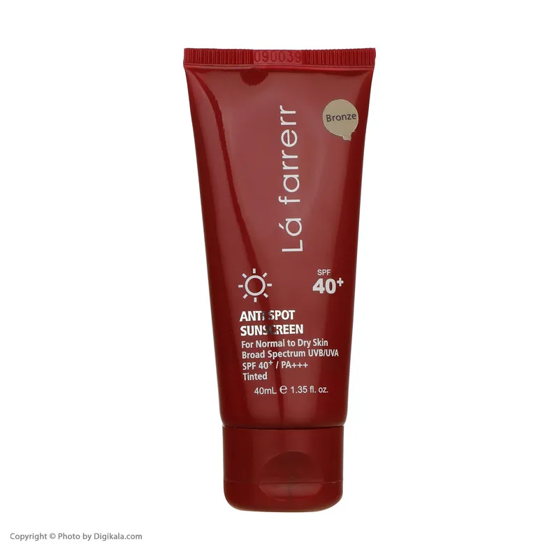 کرم ضدآفتاب رنگی لافارر مدل SPF40، مناسب پوستهای معمولی و خشک، حجم 40 میلیلیتر - تصویر 2