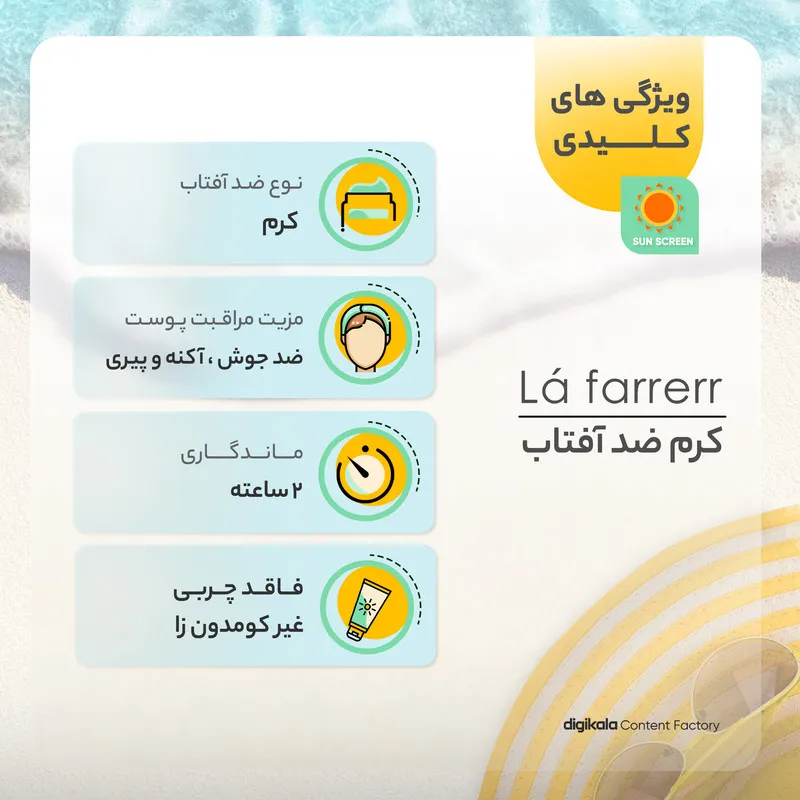 کرم ضدآفتاب رنگی لافارر مدل SPF40، مناسب پوستهای چرب، حجم 40 میلیلیتر - تصویر 5