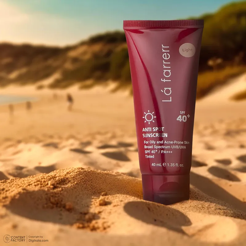 کرم ضدآفتاب و ضدلک رنگی لافارر مدل SPF40-Light، مناسب پوست‌های چرب، حجم 40 میلی‌لیتر - تصویر 3