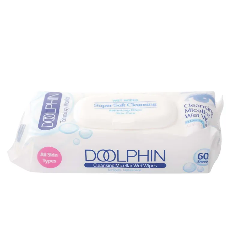 دستمال مرطوب دلفین مدل Skin Care مجموعه 2 عددی - تصویر 4