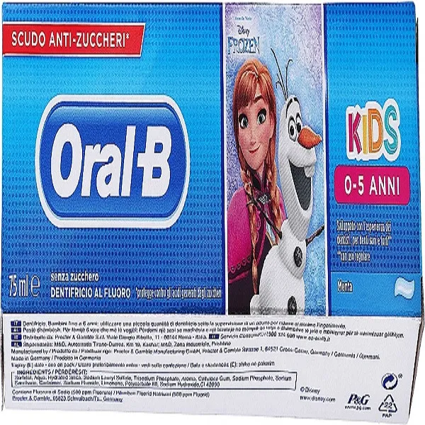 خمیر دندان کودک اورال-بی مدل Frozen حجم 75 میلی لیتر - تصویر 3