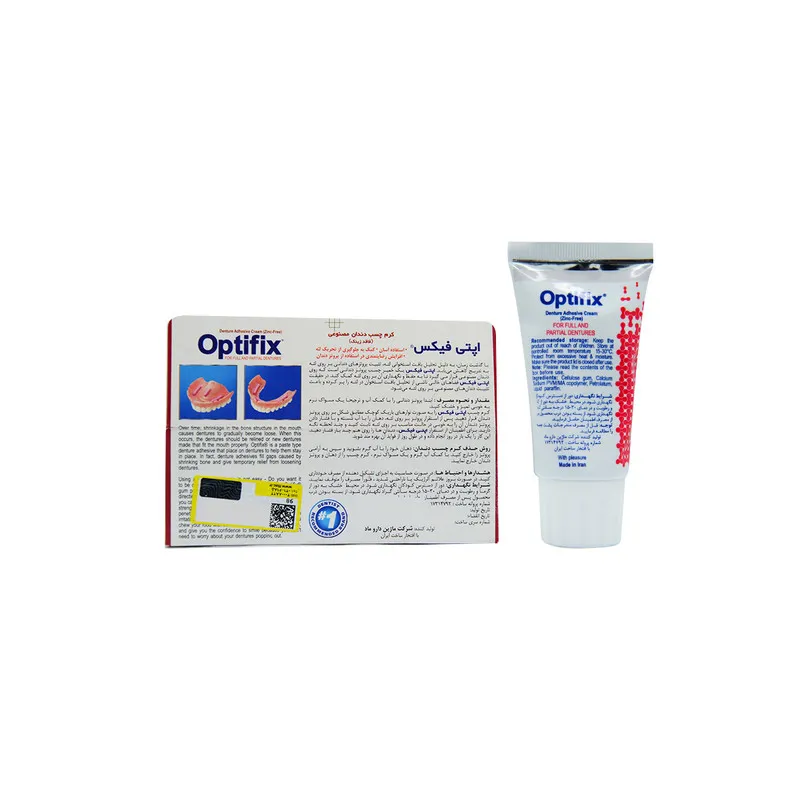 چسب دندان مصنوعی اپتی فیکس مدل zinc free وزن 60 گرم - تصویر 2