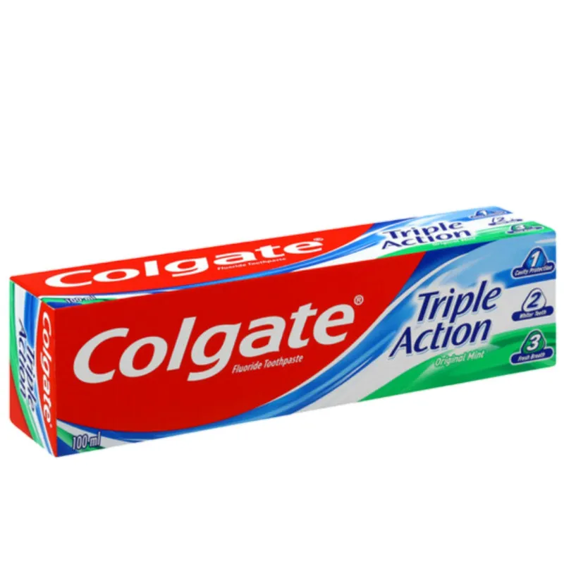 خمیردندان کلگیت مدل triple action 123 حجم 100 میلی لیتر - تصویر 5
