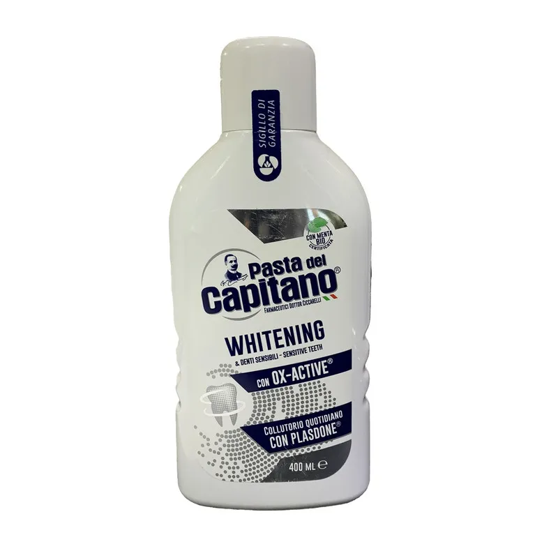دهانشویه پاستا دل کاپیتانو مدل Sensitive Whitening حجم 400 میلی لیتر
