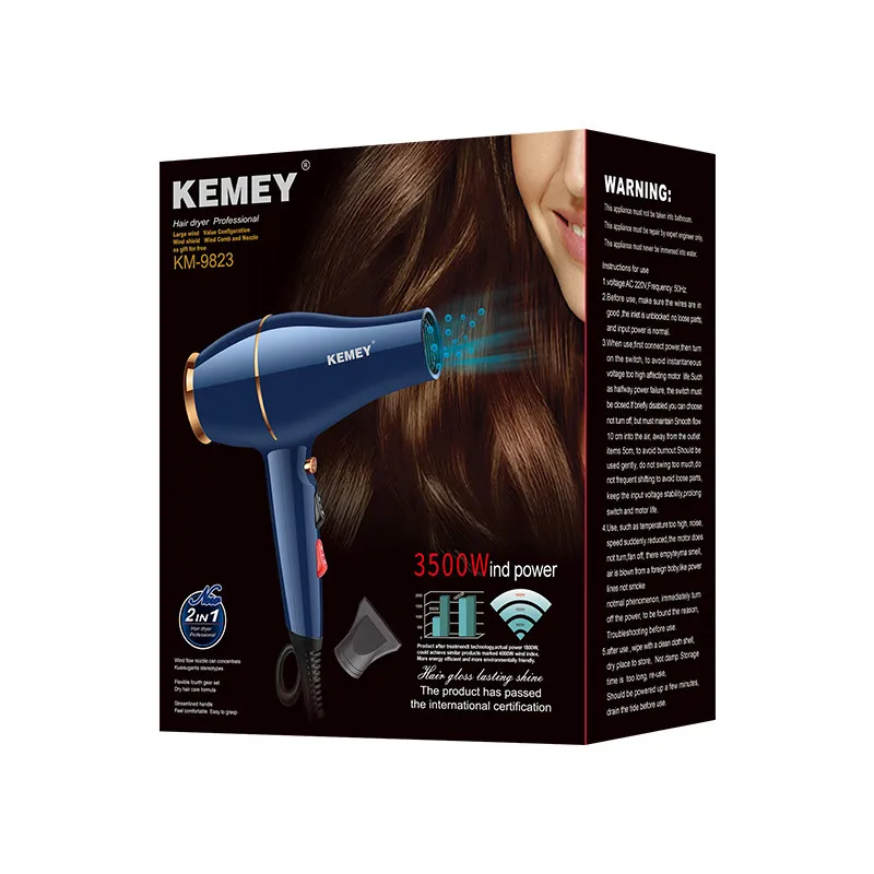 سشوار حرفه ای کمی مدل KM-9823 - تصویر 4