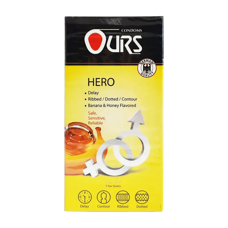 کاندوم اورز مدل Hero مجموعه 12 عددی - تصویر 2