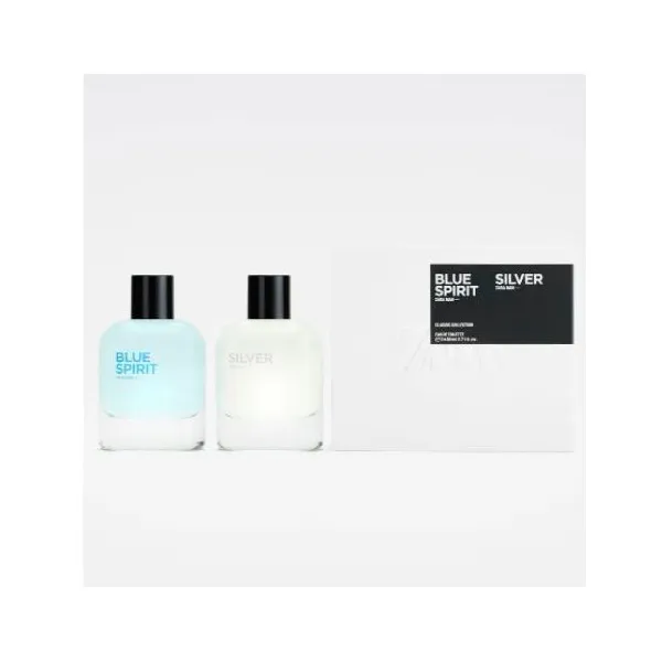 ادو تویلت مردانه زارا مدل BLUE SPIRIT & SILVER حجم 80 میلی لیتر مجموعه 2 عددی  - تصویر 2