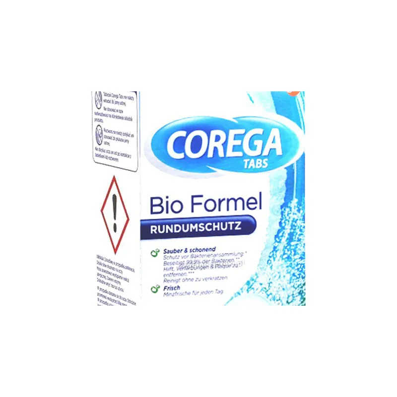 قرص تمیز کننده دندان مصنوعی کورگا مدل Bio Formel بسته 34 عددی - تصویر 3