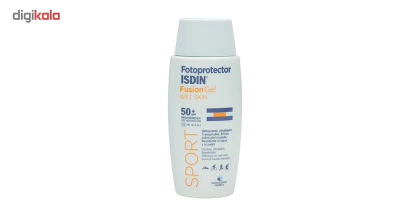 ژل ضد آفتاب بدون رنگ ایزدین مدل Fusion sport spf 50 مناسب انواع پوست حجم 100 میلی لیتر - تصویر 2