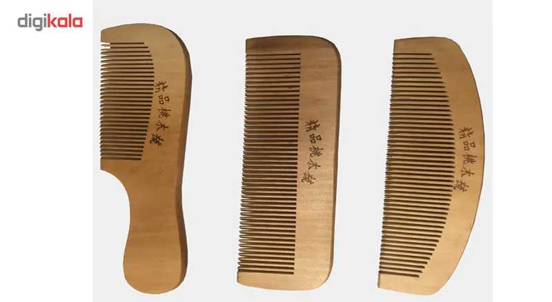 شانه مدل چوبی بسته سه عددی - تصویر 2