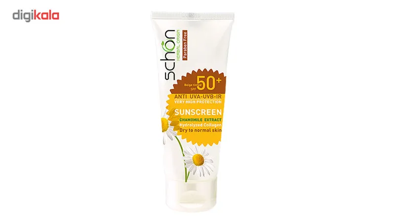 کرم ضد آفتاب رنگی شون SPF50 مدل Chamomile extract مناسب پوست های خشک و معمولی حجم 50 میلی لیتر - تصویر 2