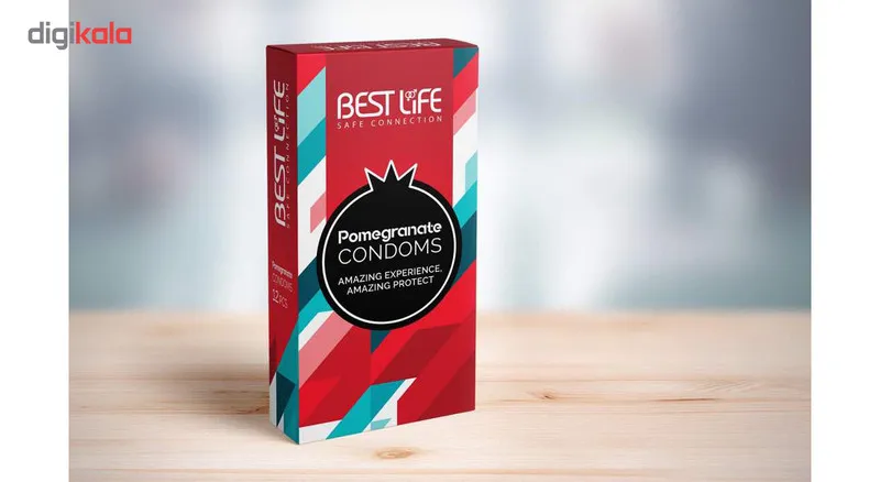 کاندوم بست لایف مدلPomegranate بسته 12 عددی - تصویر 3