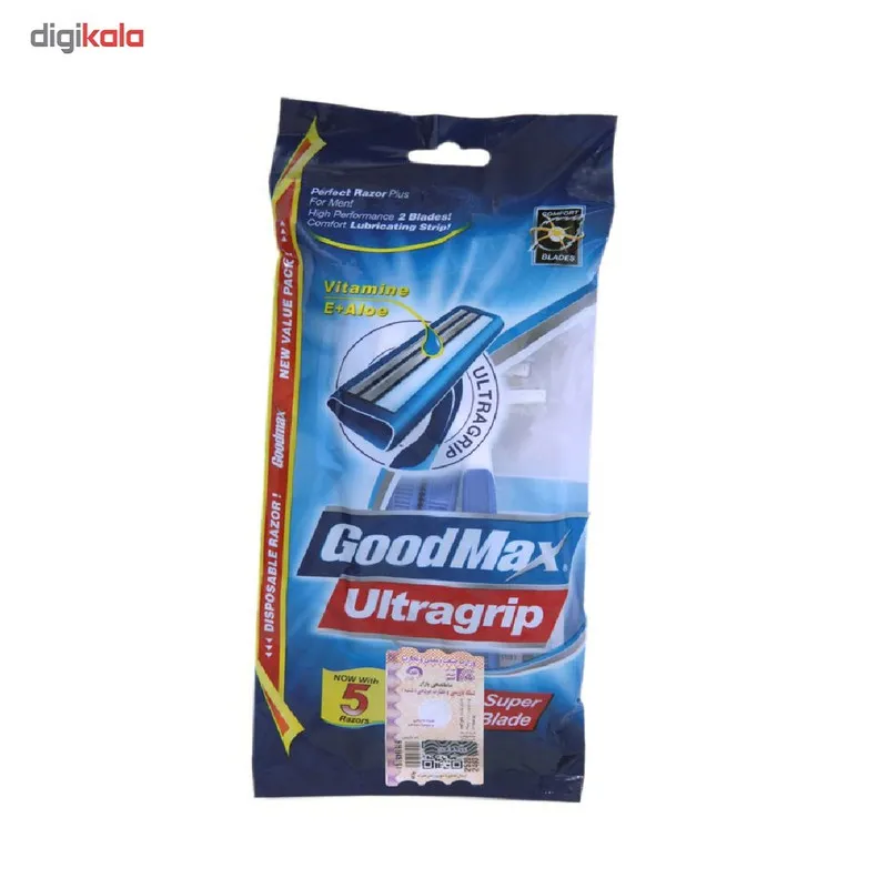 خود تراش گود مکس مدل Ultragrip بسته 5 عددی - تصویر 2