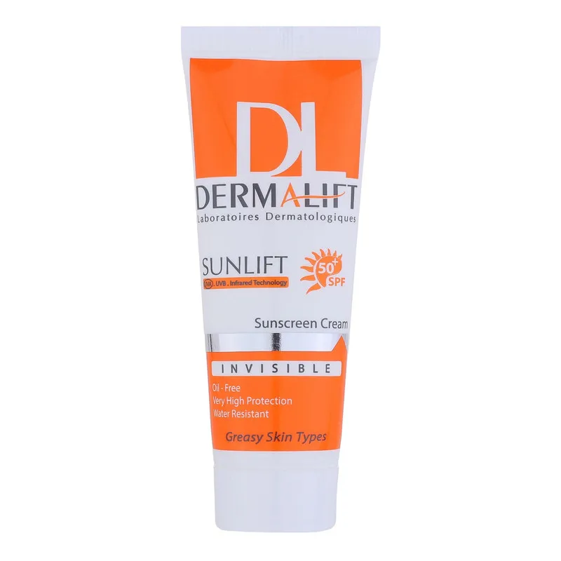 کرم ضدآفتاب بیرنگ درمالیفت مدل SPF50، مناسب پوستهای چرب، حجم 40 میلیلیتر - تصویر 2