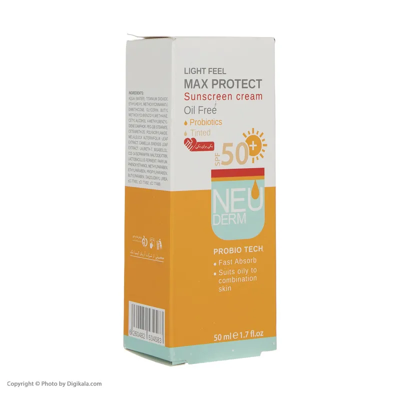 کرم ضد آفتاب رنگی نئودرم مدل Max Protect حجم 50 میلی لیتر - تصویر 4