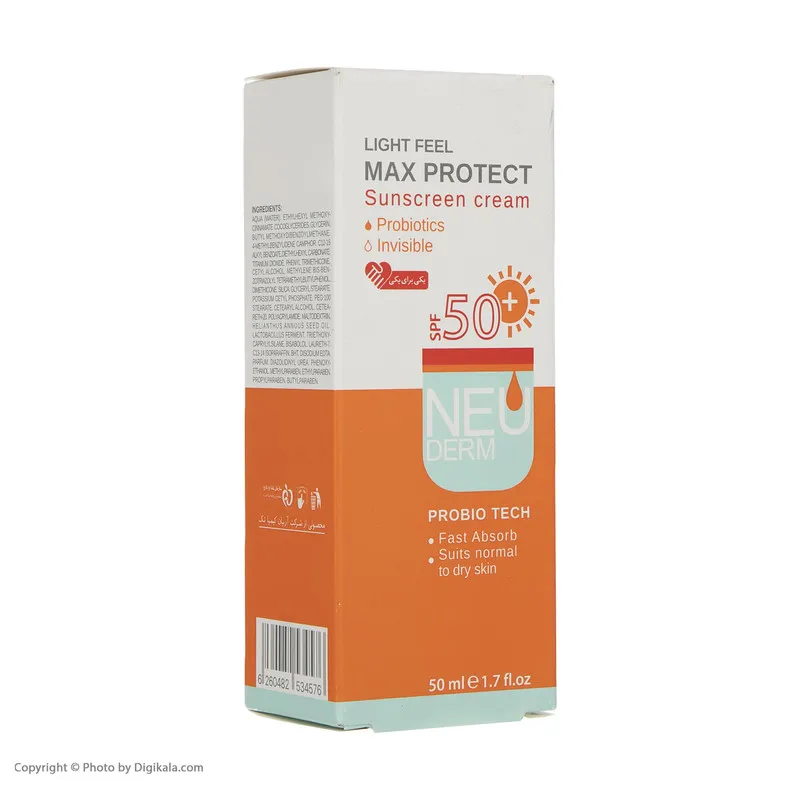 کرم ضد آفتاب نئودرم مدل Max Protect حجم 50 میلی لیتر - تصویر 2
