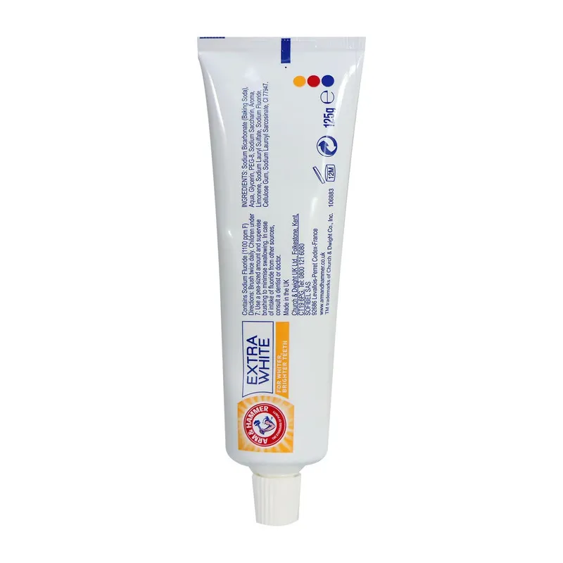 خمیر دندان آرم اند همر مدل Extra White حجم 125 میلی لیتر - تصویر 2