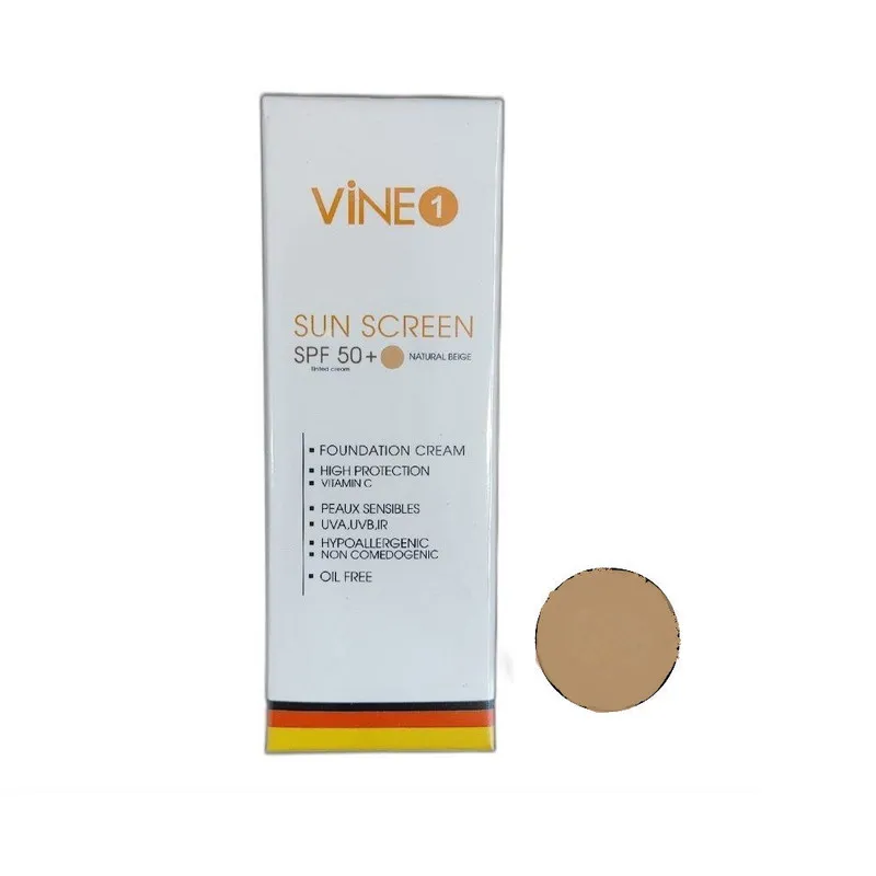 کرم ضد آفتاب رنگی واین وان SPF 50 مدل 01 مناسب پوست های چرب و مختلط حجم 50 میلی لیتر - تصویر 2