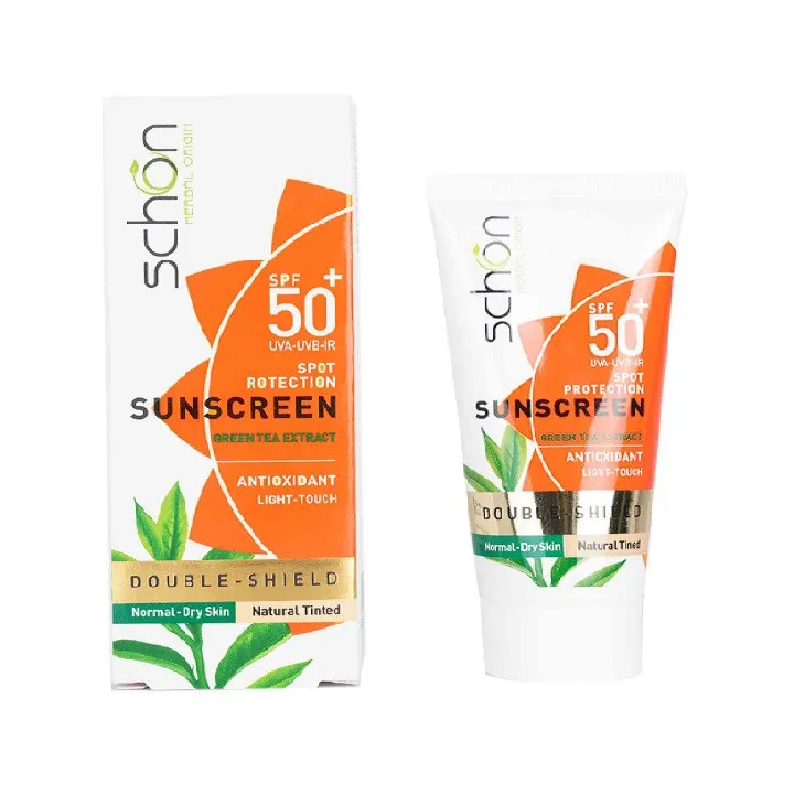 کرم ضد آفتاب رنگی شون SPF 50 مدل دابل شیلد مناسب پوست های نرمال و خشک حجم 50 میلی لیتر - تصویر 2