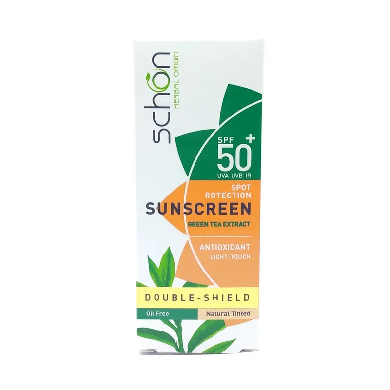 کرم ضد آفتاب رنگی شون SPF 50 مدل دابل شیلد مناسب انواع پوست حجم 50 میلی لیتر - تصویر 2