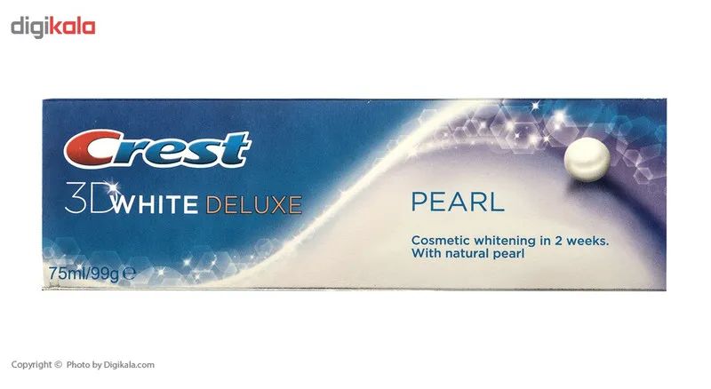 خمیر دندان کرست سری 3D White مدل Pearl حجم 75 میلی لیتر - تصویر 2