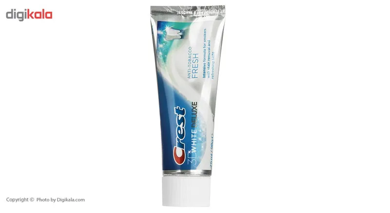 خمیر دندان کرست سری 3D White مدل Anti-Tobacco Fresh حجم 75 میلی لیتر - تصویر 3