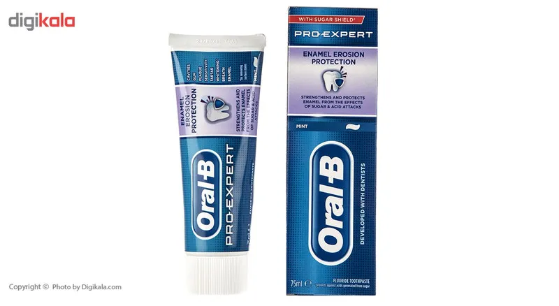 خمیر دندان اورال-بی سری Pro Expert مدل Enamel Shield حجم 75 میلی لیتر - تصویر 3