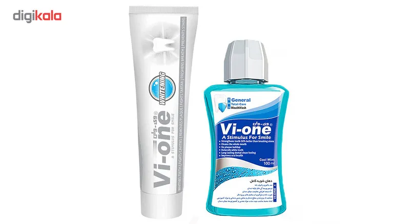 پک خمیر دندان وی وان مدل Whitening و دهانشویه مدل General - تصویر 3