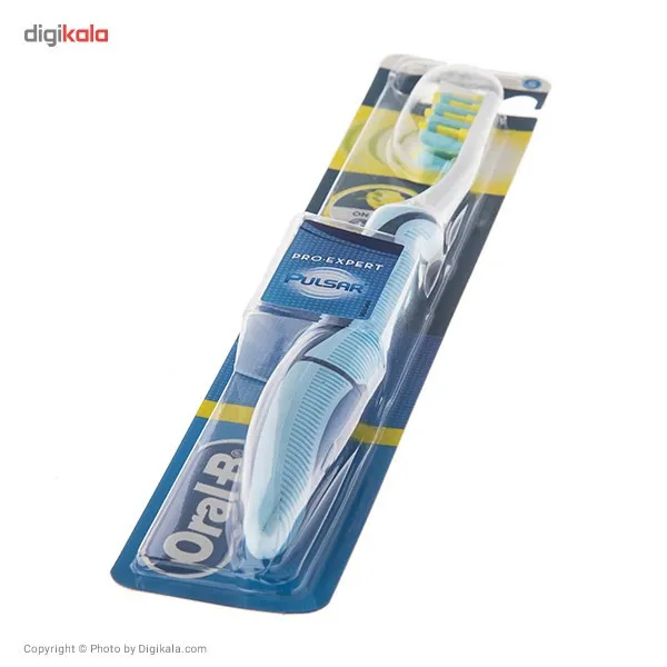 مسواک اورال-بی مدل Pulsar Anti Bacterial با برس نرم - تصویر 4