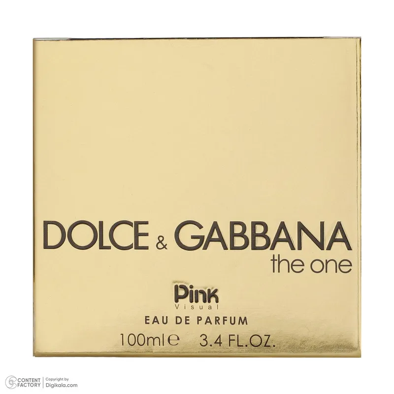 ادو پرفیوم زنانه پینک ویژوآل مدل DOLCE GABBANA The One حجم 100 میلی لیتر - تصویر 5