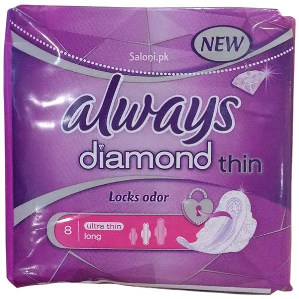 نوار بهداشتی الویز مدل Diamond Thin بسته 8 عددی
