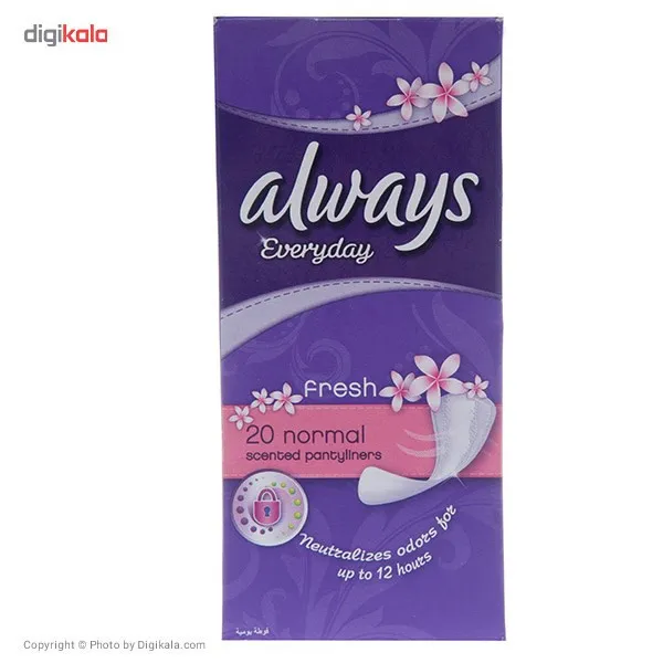 پد بهداشتی الویز مدل Normal Fresh Panty Liners بسته 20 عددی - تصویر 2