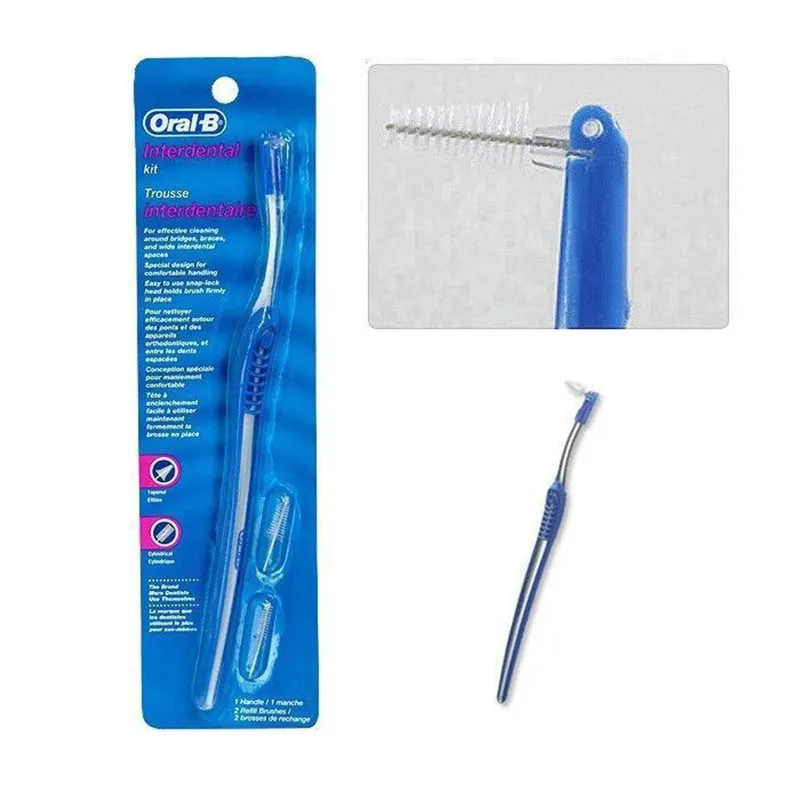 مسواک اورال-بی سری Interdental مدل ORTHO با برس متوسط به همراه مسواک بین دندانی اورال-بی مدل 01 - تصویر 2