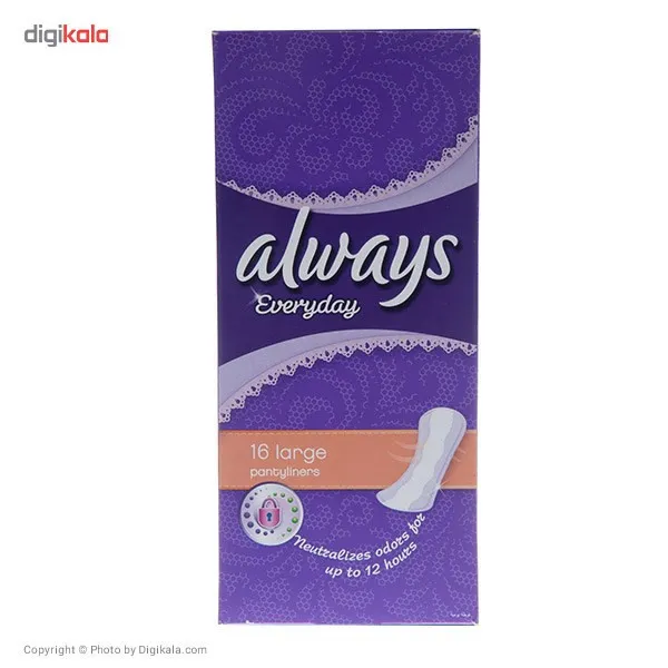 پد بهداشتی روزانه الویز مدل Large Panty Liners بسته 16 عددی - تصویر 2