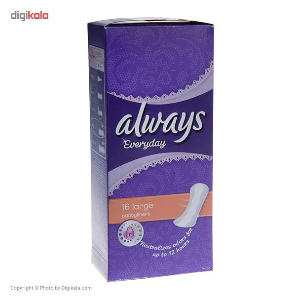 پد بهداشتی روزانه الویز مدل Large Panty Liners بسته 16 عددی - تصویر 3