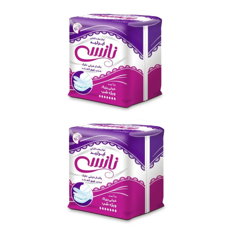 نوار بهداشتی نانسی مدل airlaid مجموعه 2 عددی - تصویر 2