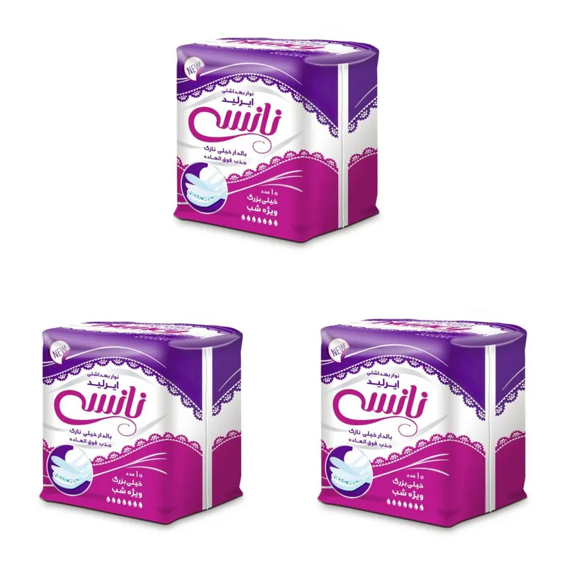 نوار بهداشتی نانسی مدل Air laid مجموعه 3 عددی - تصویر 2