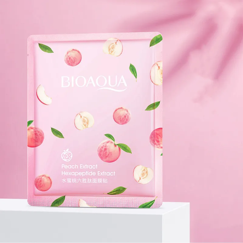 ماسک صورت بایو آکوا مدل peach وزن 30 گرم بسته 5 عددی - تصویر 6