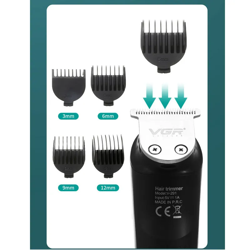 ماشین اصلاح موی سر و صورت وی جی ار مدل V-291 - تصویر 5