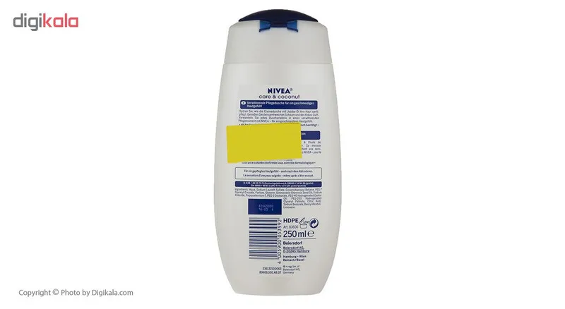 شامپو بدن نیوآ مدل Cream Coconut حجم 250 میلی لیتر - تصویر 3