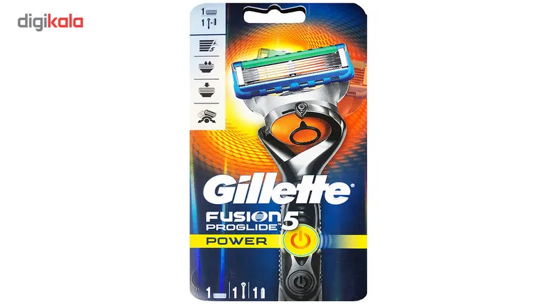 خود تراش ژیلت مدل Fusion Proglide 5 power - تصویر 2