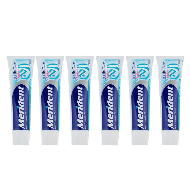 خمیر دندان مریدنت سری Fluoride Plus مدل Mint وزن 130 گرم بسته 6 عددی