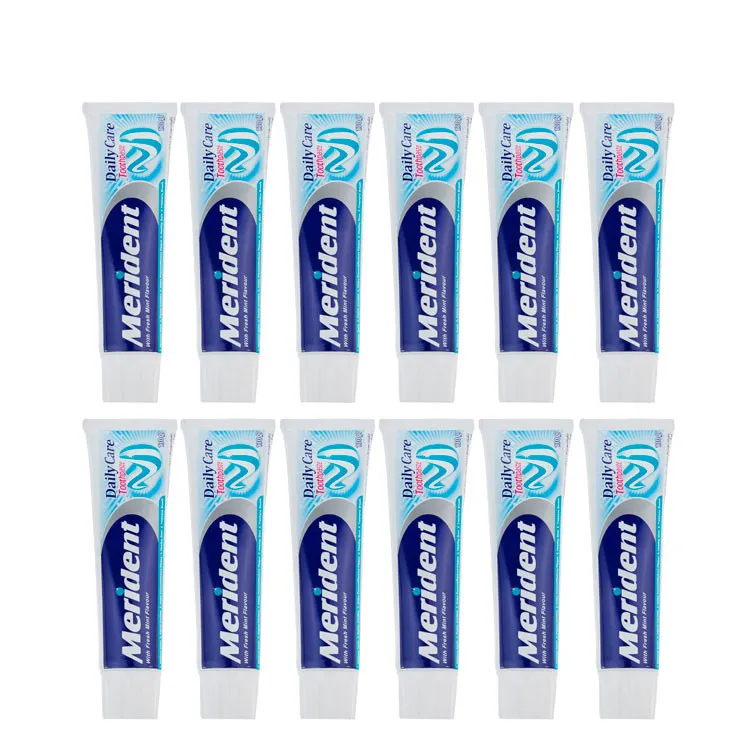خمیر دندان مریدنت سری Fluoride Plus مدل Mint وزن 130 گرم بسته 12 عددی