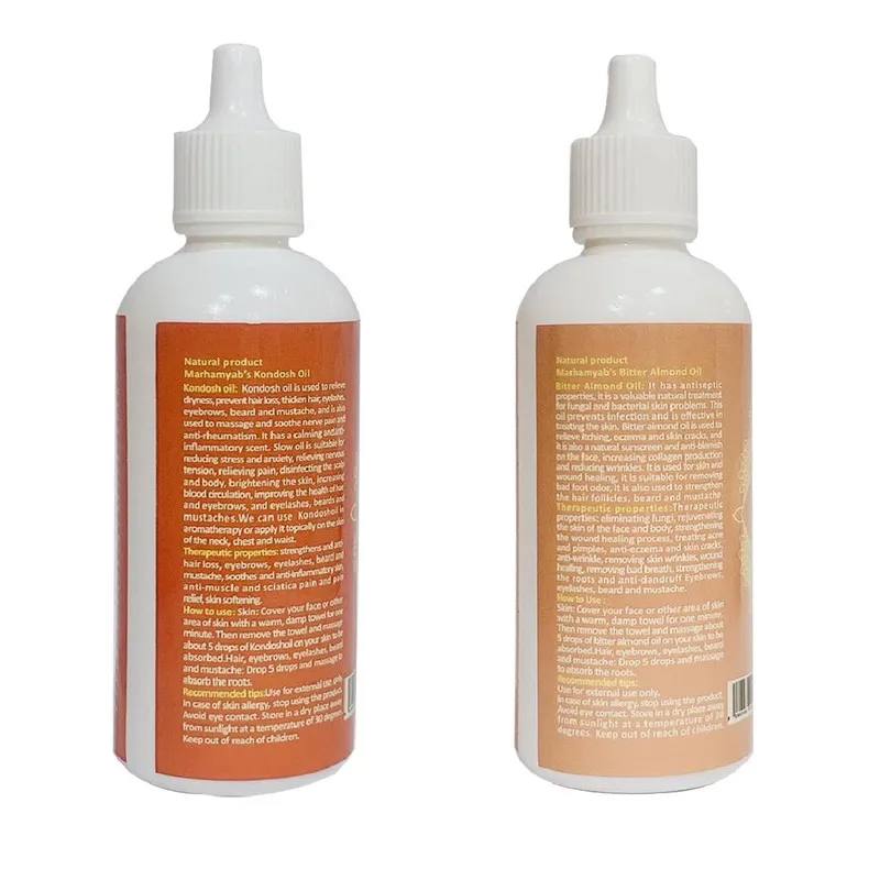 روغن تقویت کننده مو ، مژه و ابرو مرهم یاب مدل بادام تلخ و کندش حجم 80 میلی لیتر مجموعه 2 عددی - تصویر 2