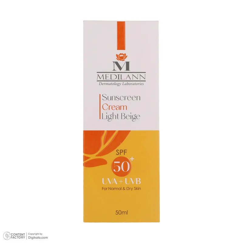 کرم ضدآفتاب رنگی مدیلن SPF50، مناسب پوستهای خشک، حجم 50 میلیلیتر - تصویر 6