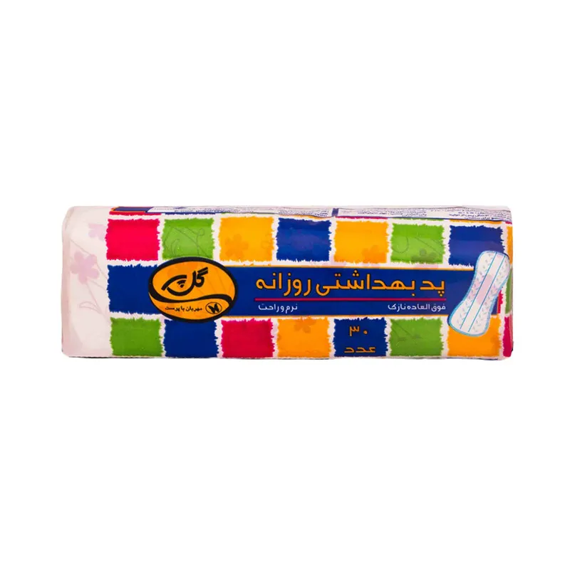 پد بهداشتی گل پر مدل 01 مجموعه 6 عددی